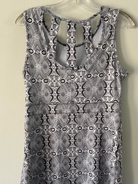 Reel Legends Black and White Mesh Athletic Tank dress